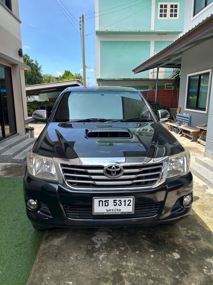 Toyota Hilux Vigo Champ 2012 Double Cab 3.0 G Prerunner Pickup ดีเซล ไม่ติดแก๊ส เกียร์ธรรมดา ดำ รูปที่ 4