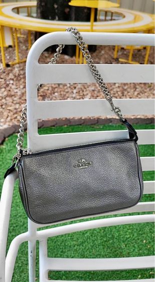 COACH Nolita 19 In Metallic Pebble Leather
