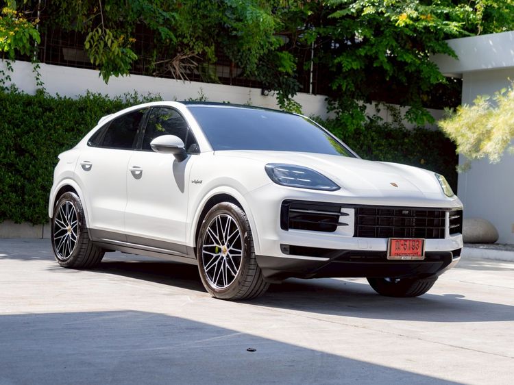 Porsche Cayenne 2024 3.0 E-Hybrid Coupé 4WD Utility-car ปลั๊กอินไฮบริด (PHEV) ไม่ติดแก๊ส เกียร์อัตโนมัติ ขาว