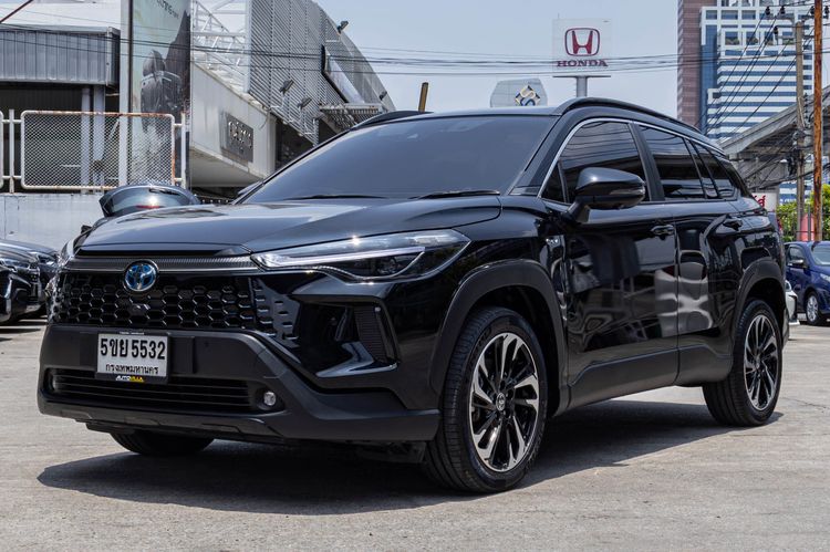 รถ Toyota Corolla Cross 1.8 HEV Premium Luxury สี ดำ