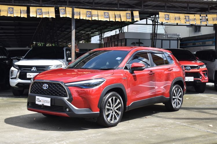 Toyota Corolla Cross 2020 1.8 Hybrid Premium Utility-car ไฮบริด ไม่ติดแก๊ส เกียร์อัตโนมัติ ส้ม รูปที่ 4