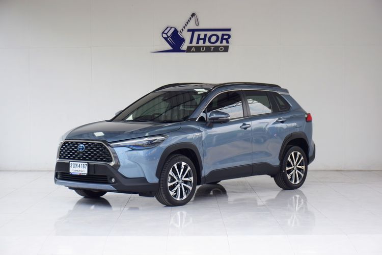 รถ Toyota Corolla Cross 1.8 Hybrid Premium Safety สี เทา