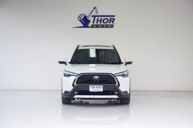 Toyota Corolla Cross 2021 1.8 Hybrid Premium Safety Utility-car ไฮบริด เกียร์อัตโนมัติ ขาว รูปที่ 2