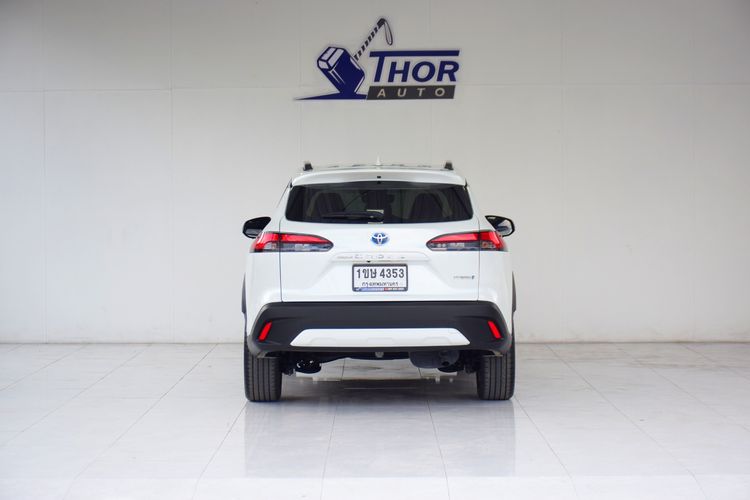 Toyota Corolla Cross 2021 1.8 Hybrid Premium Safety Utility-car ไฮบริด เกียร์อัตโนมัติ ขาว รูปที่ 4