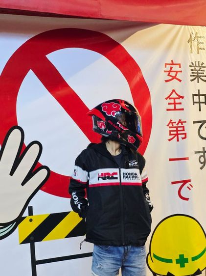 Jacket Honda มือสองสภาพมือหนึ่งใส่ถ่ายรูปครั้งเดียว อก 36