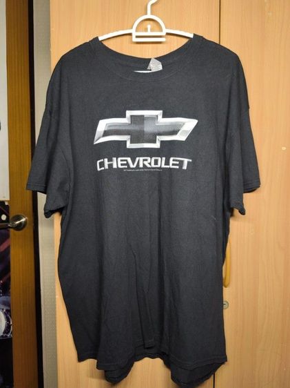 ดำ XL แขนสั้น เสื้อทีเชิ้ต อื่นๆ เสื้อ CHEVROLET LOGO T-SHIRT 🏎️🔥