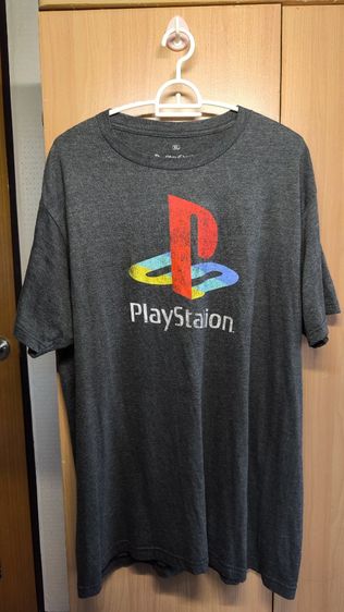 ดำ XL แขนสั้น เสื้อทีเชิ้ต อื่นๆ เสื้อ PLAYSTATION CLASSIC LOGO 🎮🔥