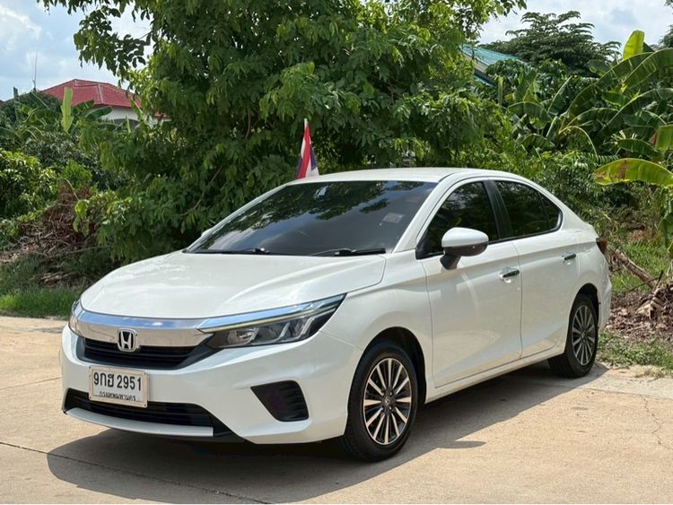 Honda City 2020 1.0 S Sedan เบนซิน ไม่ติดแก๊ส เกียร์อัตโนมัติ ขาว รูปที่ 2