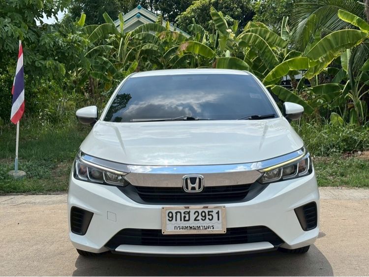 Honda City 2020 1.0 S Sedan เบนซิน ไม่ติดแก๊ส เกียร์อัตโนมัติ ขาว รูปที่ 3