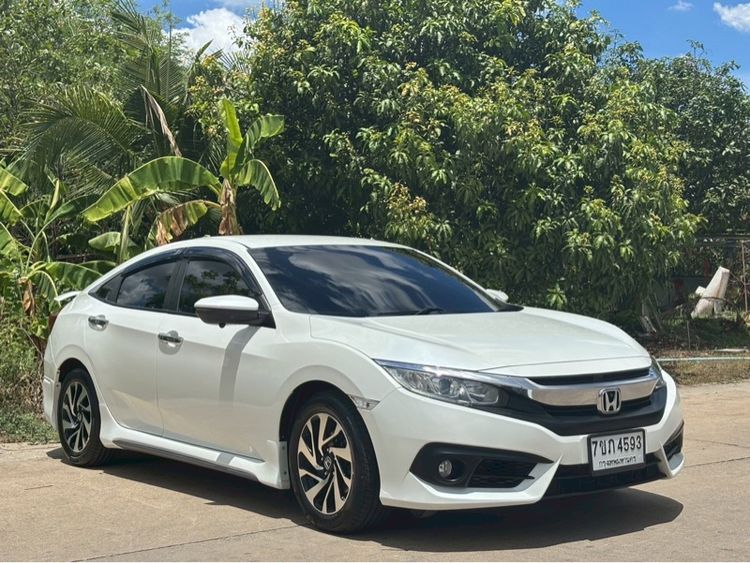 Honda Civic 2016 1.8 EL i-VTEC Sedan เบนซิน ไม่ติดแก๊ส เกียร์อัตโนมัติ ขาว รูปที่ 2