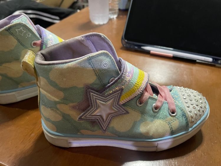 รองเท้าผ้าใบ หลากสี หนังสังเคราะห์ ขนาดอื่น ๆ Skechers Kids Twinkle Toes®