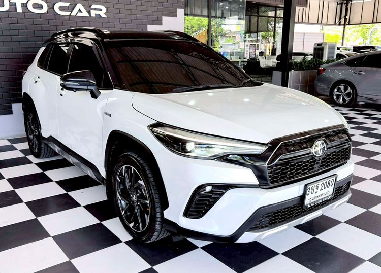 Toyota Corolla Cross 2022 1.8 HEV GR Sport Utility-car ไฮบริด ไม่ติดแก๊ส เกียร์อัตโนมัติ ขาว รูปที่ 3