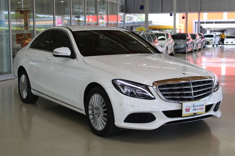 Mercedes-Benz C-Class 2015 C300 2.2 BlueTEC Hybrid AMG Dynamic Sedan ปลั๊กอินไฮบริด (PHEV) ไม่ติดแก๊ส เกียร์อัตโนมัติ ขาว รูปที่ 3