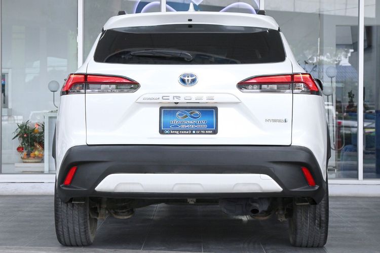 Toyota Corolla Cross 2021 1.8 Hybrid Premium Safety Utility-car ไฮบริด เกียร์อัตโนมัติ ขาว รูปที่ 3