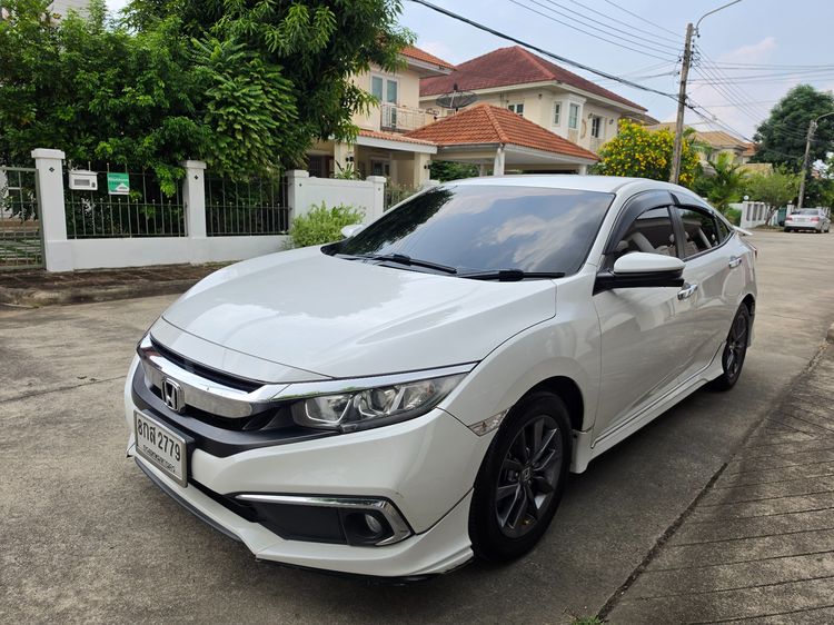 Honda Civic 2019 1.8 EL i-VTEC Sedan เบนซิน ไม่ติดแก๊ส เกียร์อัตโนมัติ ขาว รูปที่ 2