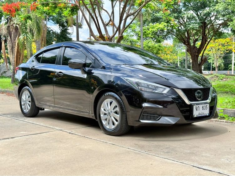 Nissan Almera 2021 1.0L Turbo V CVT Sedan เบนซิน เกียร์อัตโนมัติ ดำ รูปที่ 2