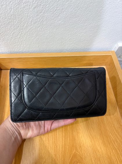 กระเป๋า Chanel Bi-Fold Long Wallet Quilted Lambskin Black รูปที่ 2
