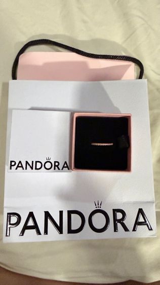  แหวน Pandora 14k Rose Gold Plated Ring with Pink Stone อุปกรณ์ครบกล่อง ถุงผ้า ถุงกระดาษ รูปที่ 7