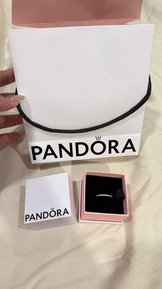  แหวน Pandora 14k Rose Gold Plated Ring with Pink Stone อุปกรณ์ครบกล่อง ถุงผ้า ถุงกระดาษ รูปที่ 8