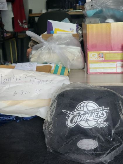 หมวก Mitchell  Ness ของแท้ ทรง Snapback สีดำลายทีม Cleveland Cavaliers