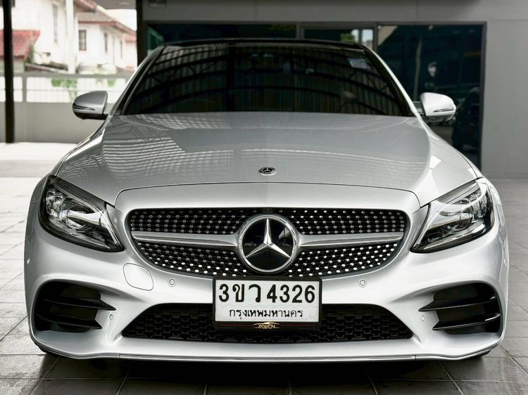 Mercedes-Benz C-Class 2019 C220 Sedan ดีเซล ไม่ติดแก๊ส เกียร์อัตโนมัติ เทา รูปที่ 2