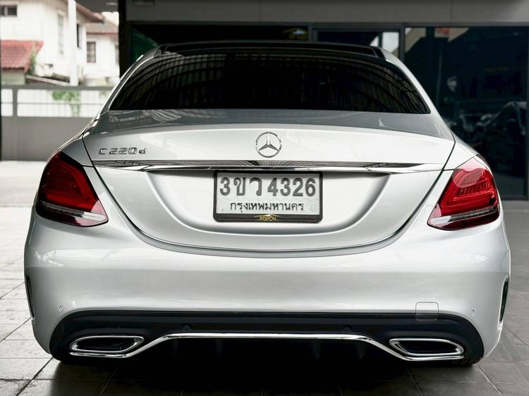 Mercedes-Benz C-Class 2019 C220 Sedan ดีเซล ไม่ติดแก๊ส เกียร์อัตโนมัติ เทา รูปที่ 4