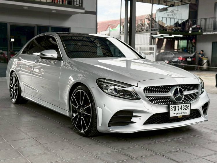 Mercedes-Benz C-Class 2019 C220 Sedan ดีเซล ไม่ติดแก๊ส เกียร์อัตโนมัติ เทา รูปที่ 3