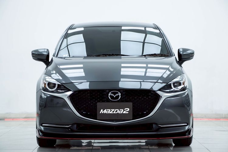 Mazda Mazda 2 2022 1.3 Skyactiv-G S Leather Sedan Sedan เบนซิน ไม่ติดแก๊ส เกียร์อัตโนมัติ เทา รูปที่ 4