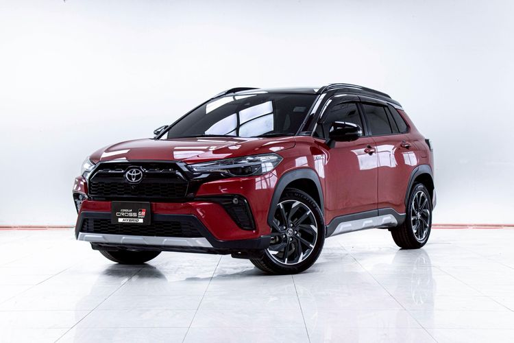 รถ Toyota Corolla Cross 1.8 HEV GR Sport สี แดง
