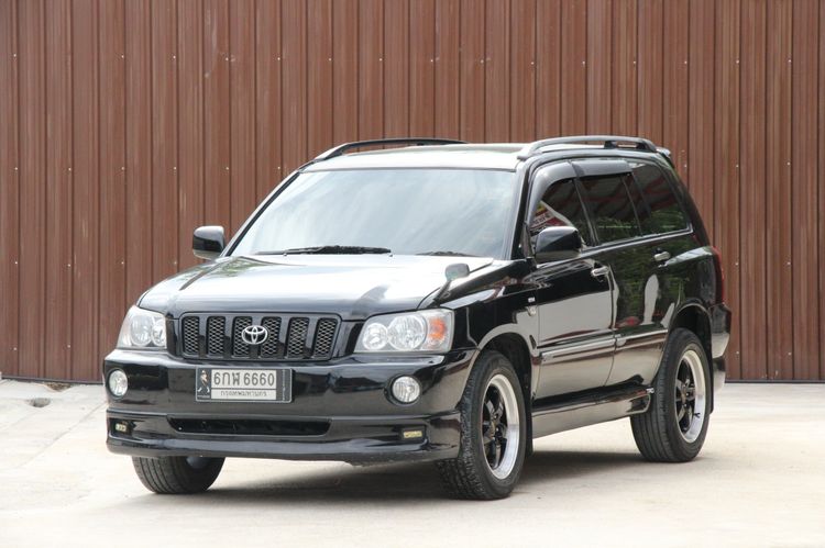 Toyota Kluger 2004 3.0 V6 4WD Utility-car เบนซิน ไม่ติดแก๊ส เกียร์อัตโนมัติ ดำ รูปที่ 1