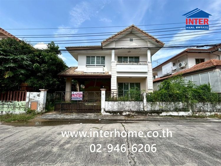 บ้านเดี่ยว 2 ชั้น 52.2 ตร.ว. หมู่บ้านออคิดธนพูนทรัพย์ ถนนบางนา-ตราด บางเสาธง สมุทรปราการ