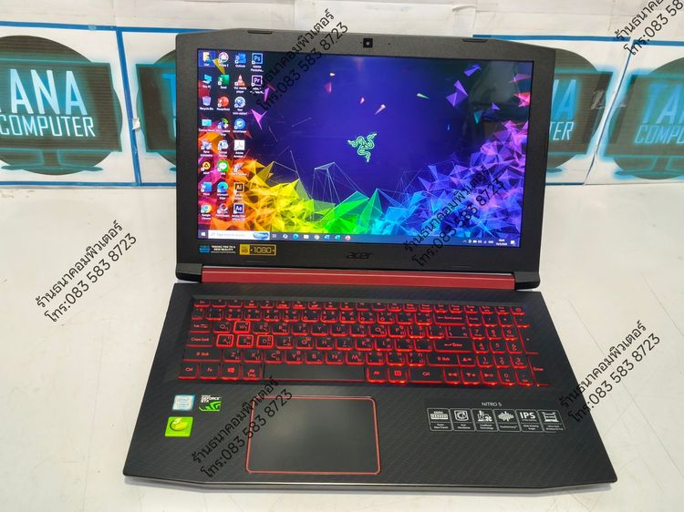 โน๊ตบุคเล่นเกมส์มือสอง ACER Intel I5-8300H Ram16GB SSD480GB GTX1050 4GB รูปที่ 2