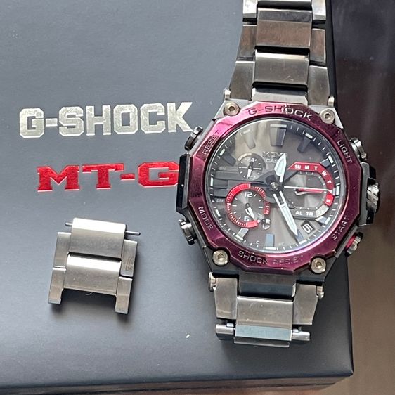 ดำ Casio G-Shock MT-G ขอบแดงสุดพรีเมียม (MTG-B2000BD-1A4DR) อุปกรณ์ครบยกกล่อง