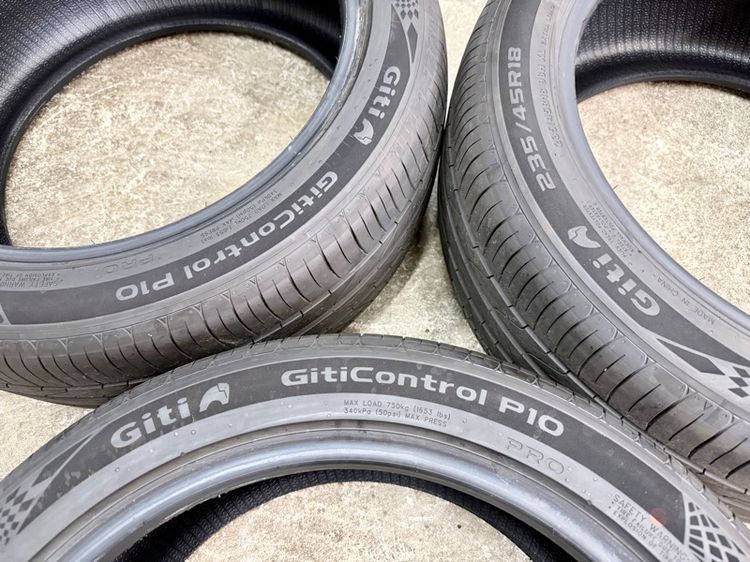 ยางถอดป้ายแดงขอบ 18” ยี่ห้อ GITI รุ่น GITICONTROL P10 ขนาด 235-45R18 ปี 26 ตุ่มหน้ายางยังอยู่ครบ รูปที่ 2