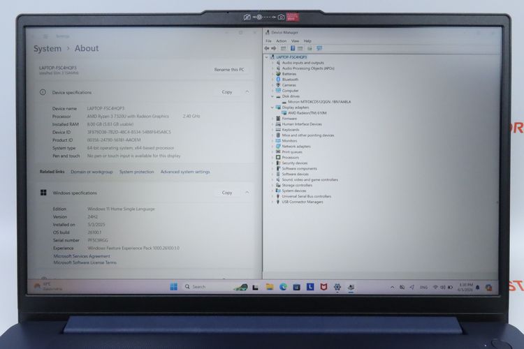 Lenovo IdeaPad Slim 3 Ryzen 3 7320U RAM8.512GB รูปที่ 2