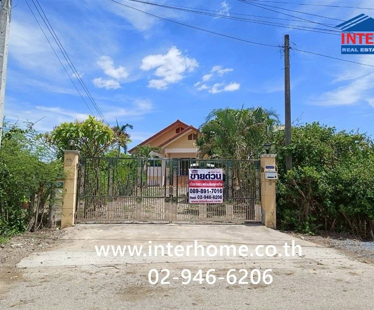บ้านเดี่ยว 1ชั้น + ที่ดิน 466 ตร.ว. บ้านเดี่ยว + ที่ดิน ใกล้โรงพยาบาลส่งเสริมสุขภาพดอนรวก ถนน4002 ถนนมอเตอร์เวย์ M81 นครปฐม ดอนตูม นครปฐม