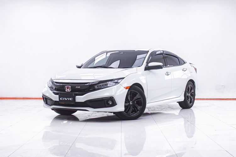 Honda Civic 2019 1.5 Turbo RS Sedan เบนซิน ไม่ติดแก๊ส เกียร์อัตโนมัติ ขาว