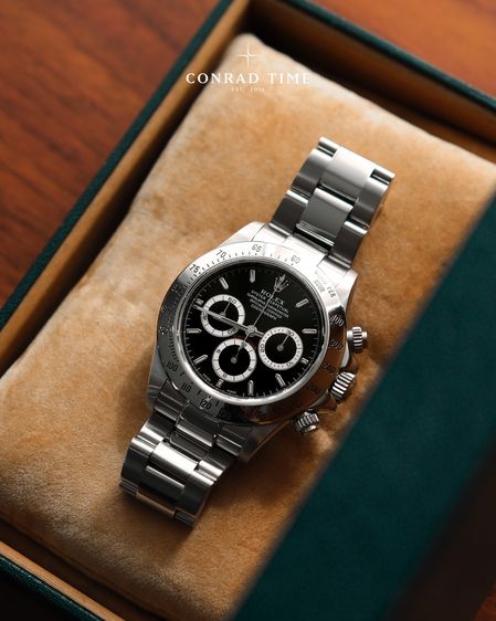 Rolex Daytona 16520 Zenith Black Dial Oyster Steel 1999 40mm. Fullset 99