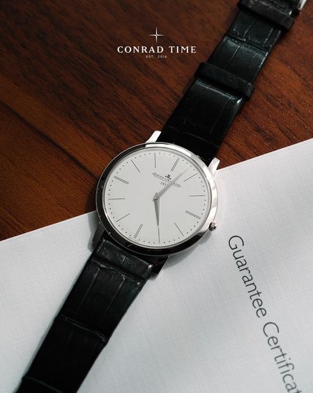 JLC. Master Ultra Thin Jubilee Q1296520 White Dial Black Alligator Leather 2014 39mm. Fullset  รูปที่ 6