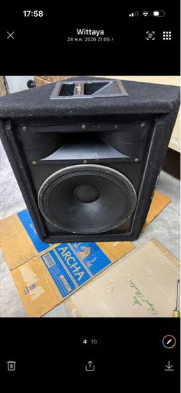  ลำโพง MONITOR 15 นิ้ว พีวี่ USA สภาพสวยเดิมๆ แหลมใหญ่เสียงแน่นอนครับมีใบเดียวครับรับเองนะครับหนักมากครับผม รูปที่ 5