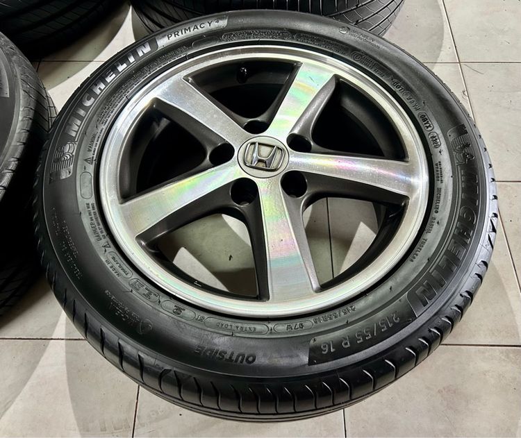 ล้อแม็กHONDA 16 5รู114 พร้อมยาง มิชลีน 215 55 16 รูปที่ 6
