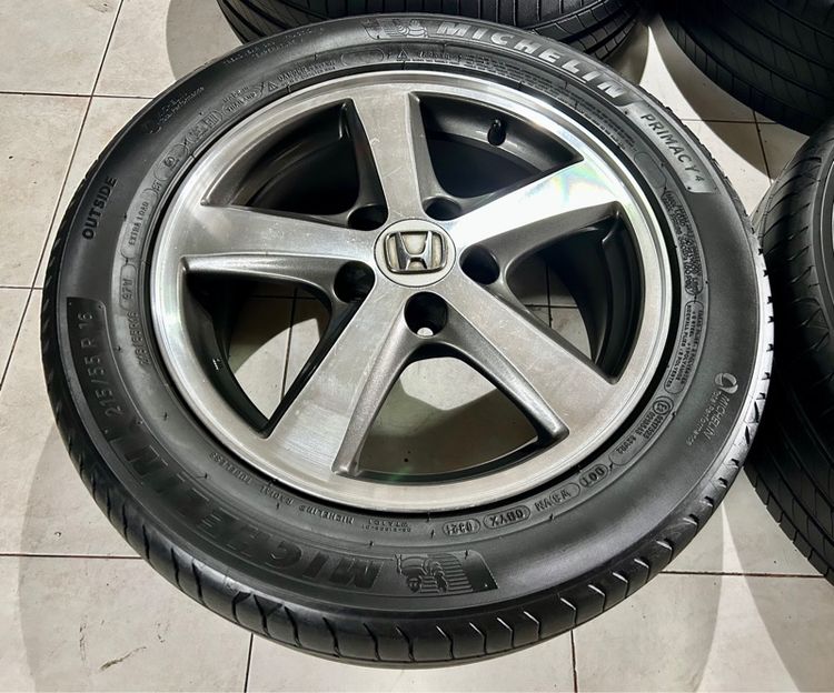 ล้อแม็กHONDA 16 5รู114 พร้อมยาง มิชลีน 215 55 16 รูปที่ 4