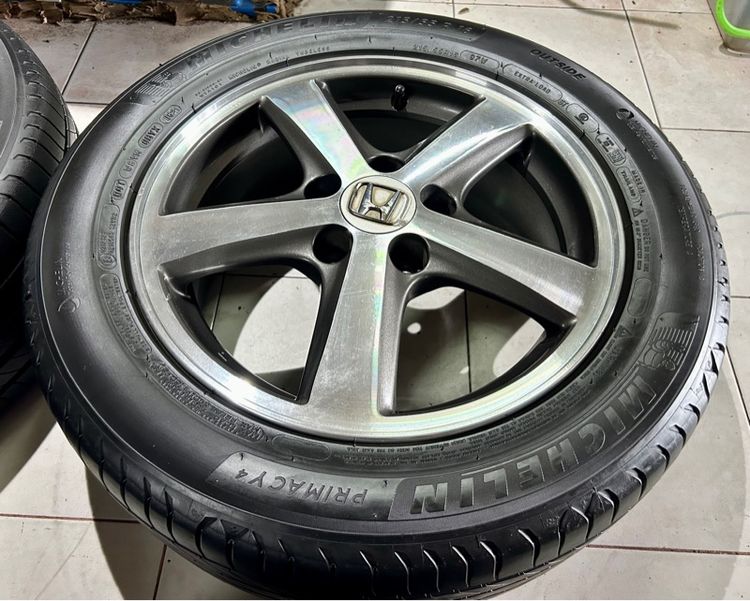ล้อแม็กHONDA 16 5รู114 พร้อมยาง มิชลีน 215 55 16 รูปที่ 5
