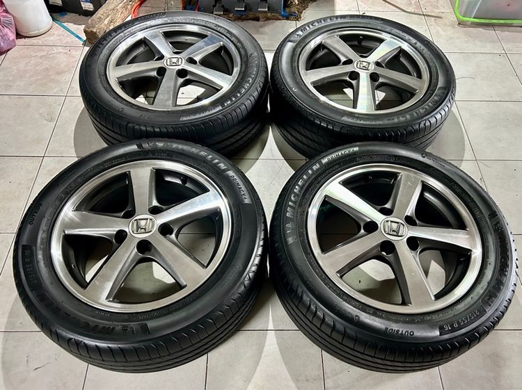 ล้อแม็กHONDA 16 5รู114 พร้อมยาง มิชลีน 215 55 16 รูปที่ 2