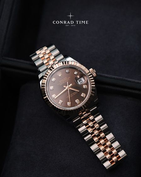 New Rolex Datejust 279171 Chocolate Diamond Dial Two-Tone Jubilee 2026 28mm. Fullset  รูปที่ 4