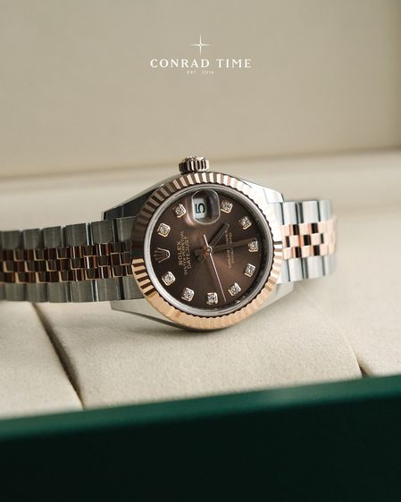 New Rolex Datejust 279171 Chocolate Diamond Dial Two-Tone Jubilee 2026 28mm. Fullset  รูปที่ 3