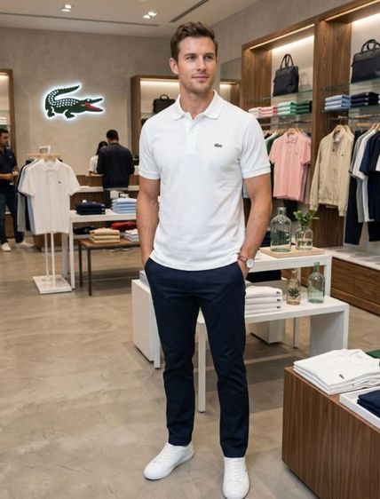 ขาว อื่นๆ แขนสั้น เสื้อโปโล อื่นๆ lacoste