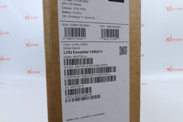 LENOVO LOQ ESSENTIAL Core i5-13450HX RTX5050 RAM16.512GB รูปที่ 12