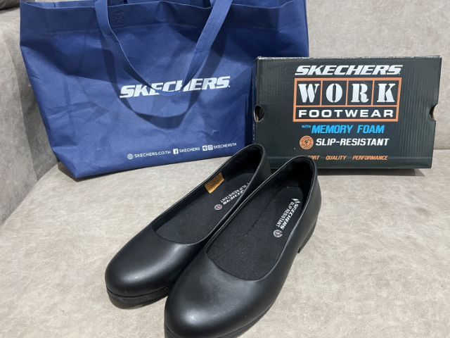  Skechers คัชชูเซฟตี้ กันลื่น ไซส์ 37 แท้  มือสอง รูปที่ 4