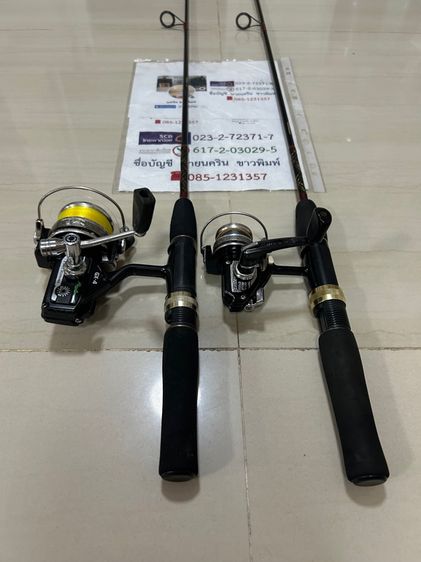คันเบ็ดและรอก daiwa dx-4 และ sportline ST-600x และคัน